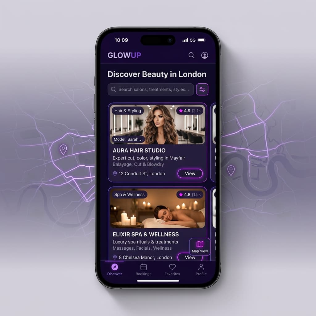 Labooka mobile booking on client smartphone